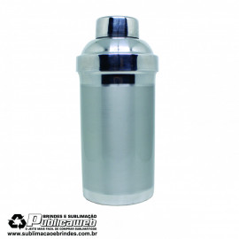Coqueteleita de alum�nio escovada para sublima��o 500ml