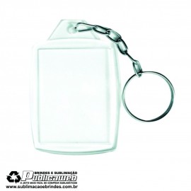 Chaveiro de Acr�lico 4,7x3,5 Foto Grande com/ 10 Unid.