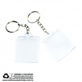 Chaveiro de Acr�lico 3x4 Foto pequeno com/ 10 Unid.