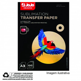 Papel Sublimatico 100g Tamanho A3 c/ 100 Folhas Rosa Jojo