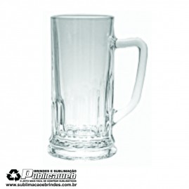 Caneca de Vidro Transparente para Sublima��o de 500 ml