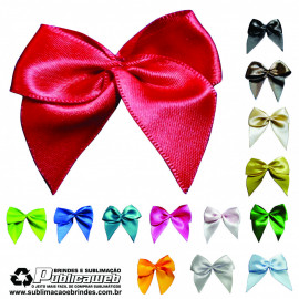Lacinho de Cetim Gravat�o Vermelho n�5 Kit c/ 10 unids.