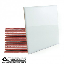 Azulejo Sublimatico Branco 20 x 20 cm c/ 2 Unidades 