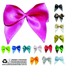 Lacinho de Cetim Gravat�o Rosa Pink n�5 Kit c/ 10 unids.