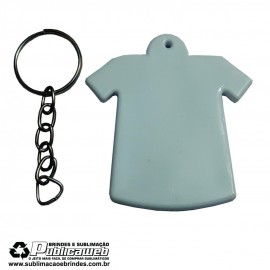 Chaveiro tipo Camiseta de Pl�stico Sublimatico - 1 Unidade
