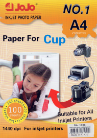 Papel Sublimatico jojo  A4 100g Tamanho c/ 20 Unid. Fundo Verde Bebe