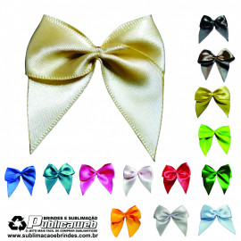 Lacinho de Cetim Gravat�o Dourado n�5 Kit c/ 10 unids.