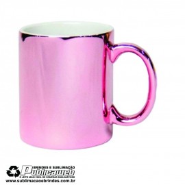 Caneca para Sublima��o Rose Espelhado de Cer�mica