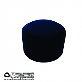 Tampa Tubete Preto PE com Rosca 28mm C/ 10 Unidades
