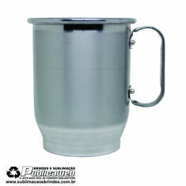 Caneca de alum�nio escovada para sublima��o 500ml